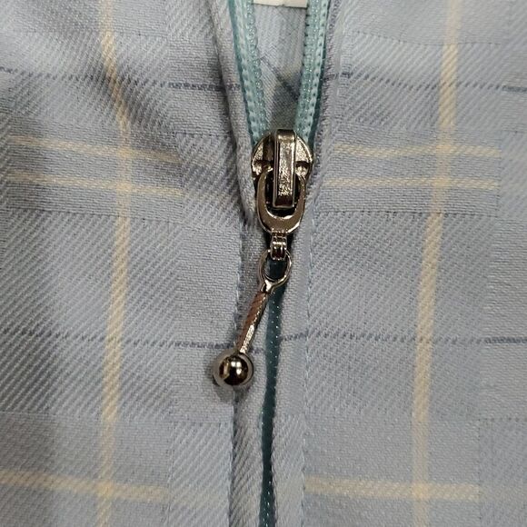 2 Piece Vintage Golf Outfit - Blue & Cream Jacket & Shorts - Picture 14 of 16